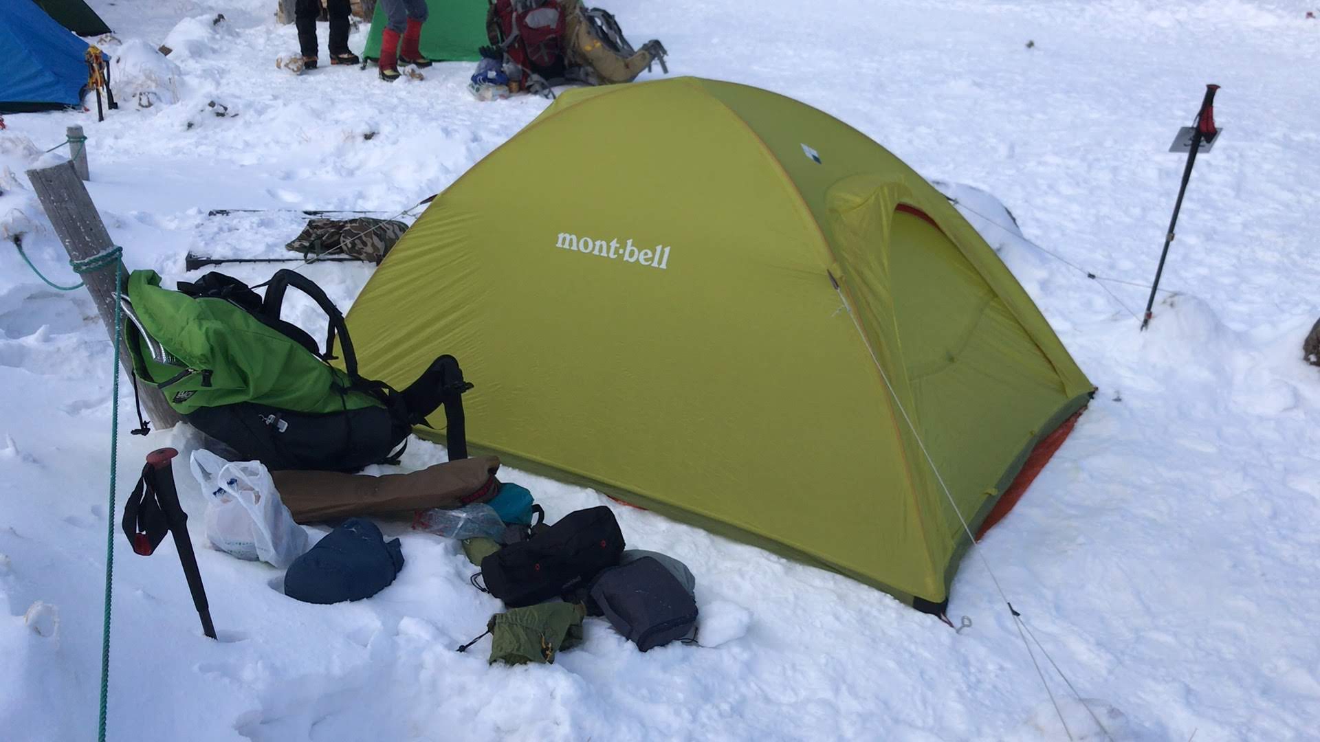 年末年始の八ヶ岳でモンベル U.L.ドームシェルター2型（旧式）を試す