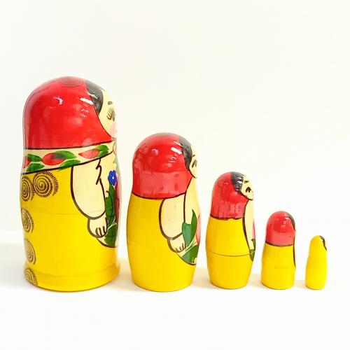 Musette / セミョーノフマトリョーシカ・5個型小①