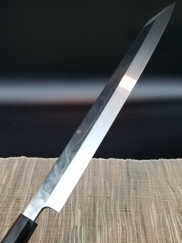 郷右馬允義弘 水焼本焼 富士掛かり月 柳切付300mm