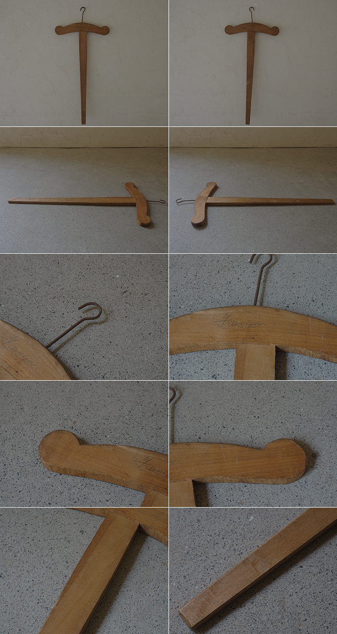 ベルギー アンティーク 木製クロスハンガー | MANSIKKA
