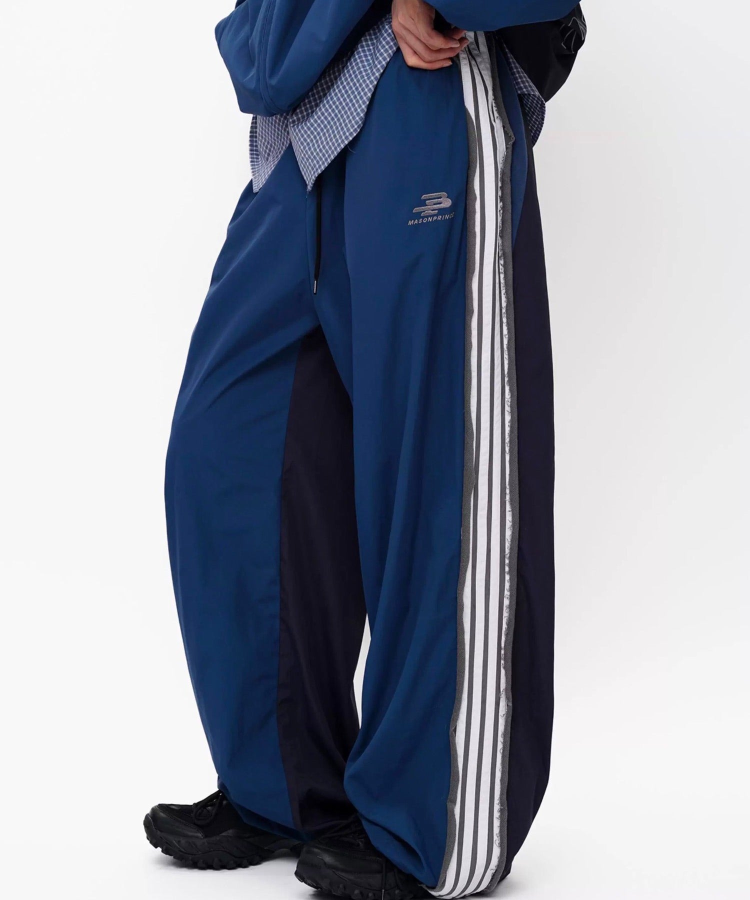ルーズフィット サイドライン トラックパンツ XXK4380【MASONPRINCE