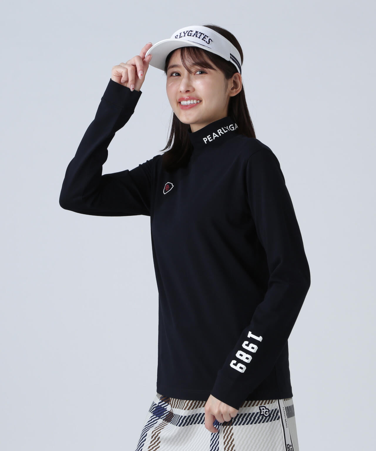 PEARLY GATES Vネック カーディガン 大人綺麗め ゴルフウェア PEARLY