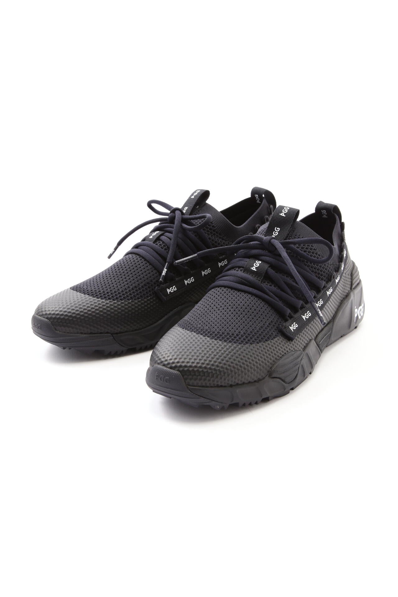 PGG】防水ニット ローカット スパイクレスゴルフシューズ (MENS