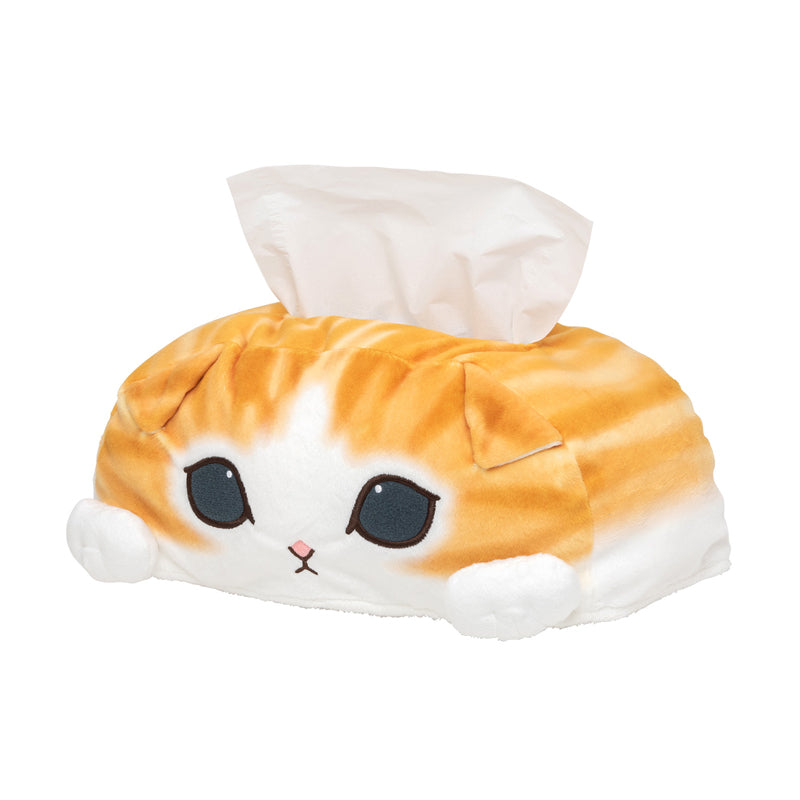 mofusand ぬいぐるみティッシュカバー (茶しまの顔アップ) | mofusand