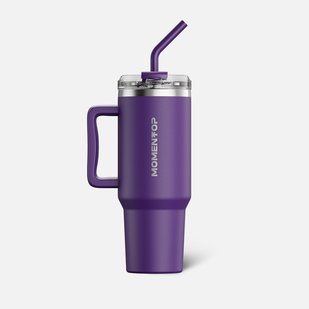 40oz SPORT TUMBLER WITH SIDE HANDLE MOMENTOP™| INTENSE PURPLE