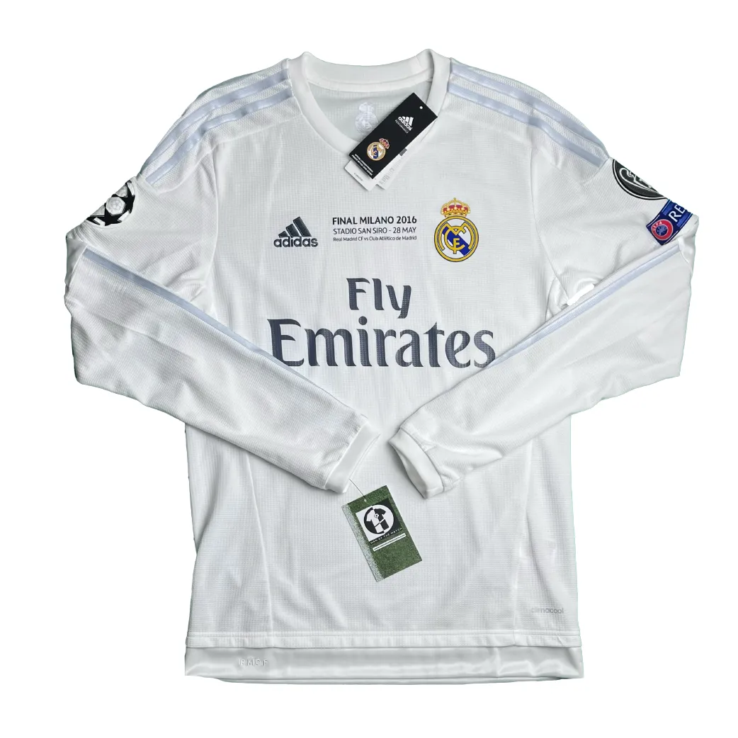 Long Sleeve] Real Madrid Final Milano 2016 Home Shirt - Ronaldo #7