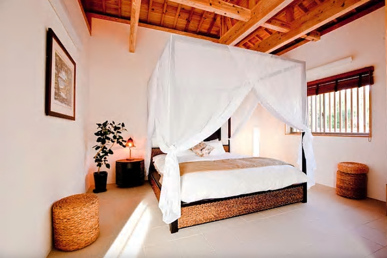 ウォーターヒヤシンス 天蓋付きキングベッド（受注生産品） 高級