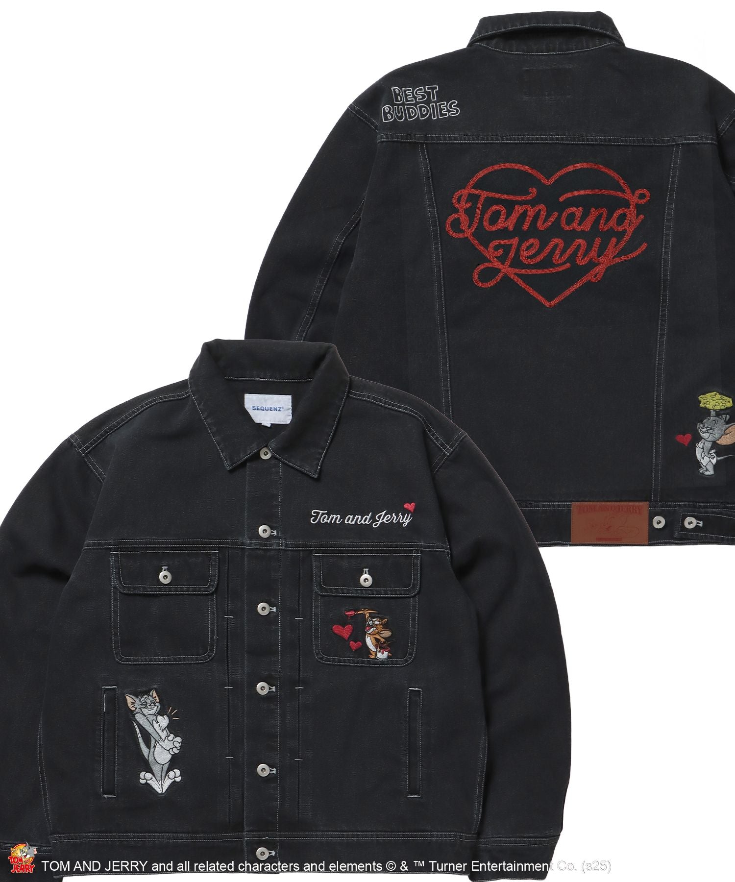 SEQUENZ（シークエンズ）】TJ CHAIN EMB.DENIM JACKET / オーバー