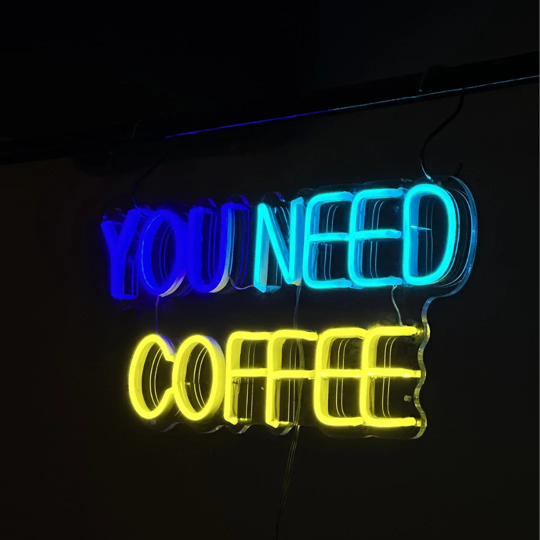 YOU NEED COFFEE ☓ カフェ ☓ ネオンサイン – ネオンサイン（ライト