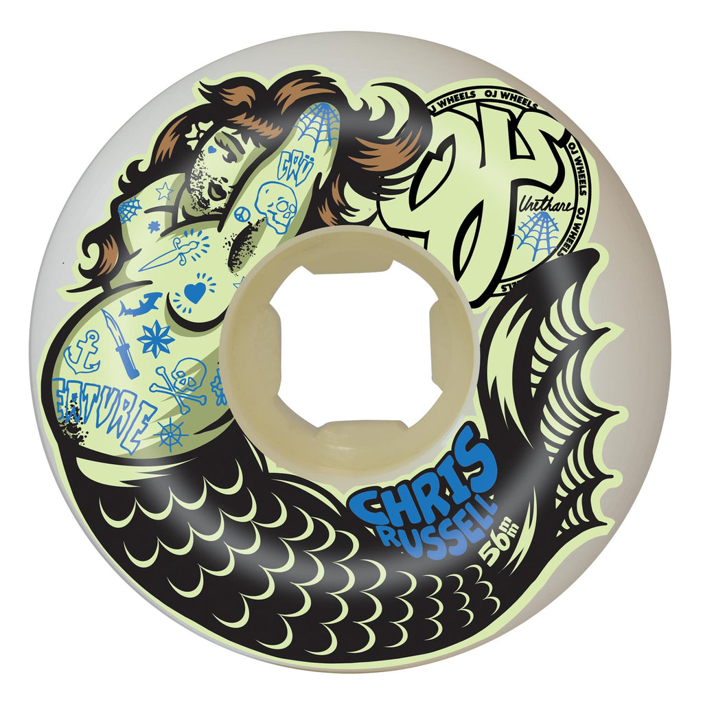 56mm- 99a/95a Chris Russell Sexy Mermaid | Double Duro | OJ