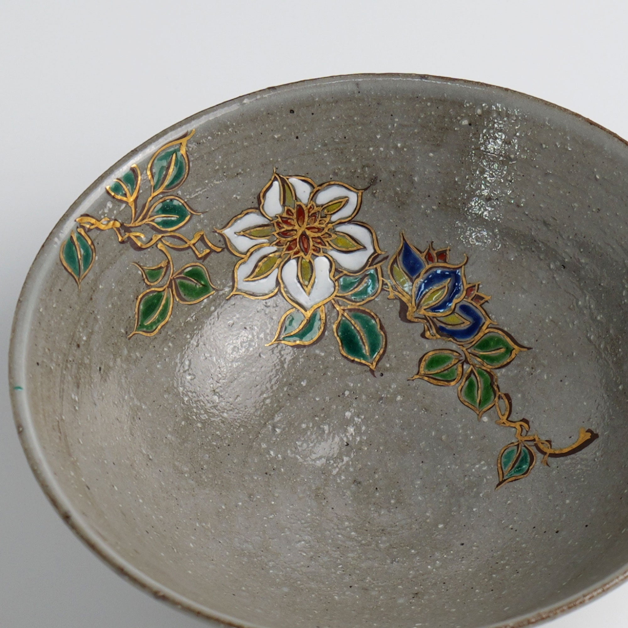 平茶碗「乾山写 鉄仙」 – 中村茶舗