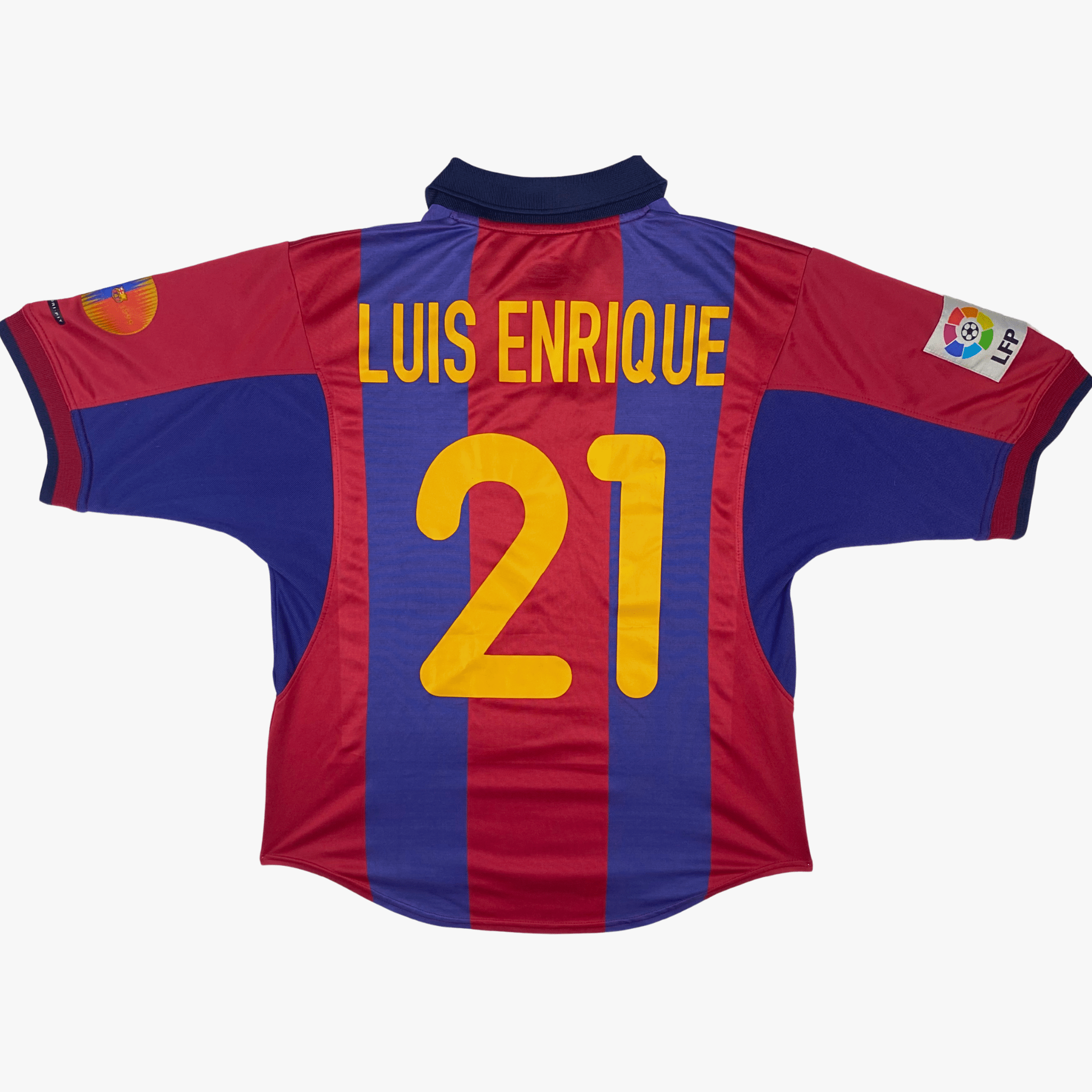 FC Barcelona 2000-01 Home Enrique #21 Shirt M – Nostalgic Football