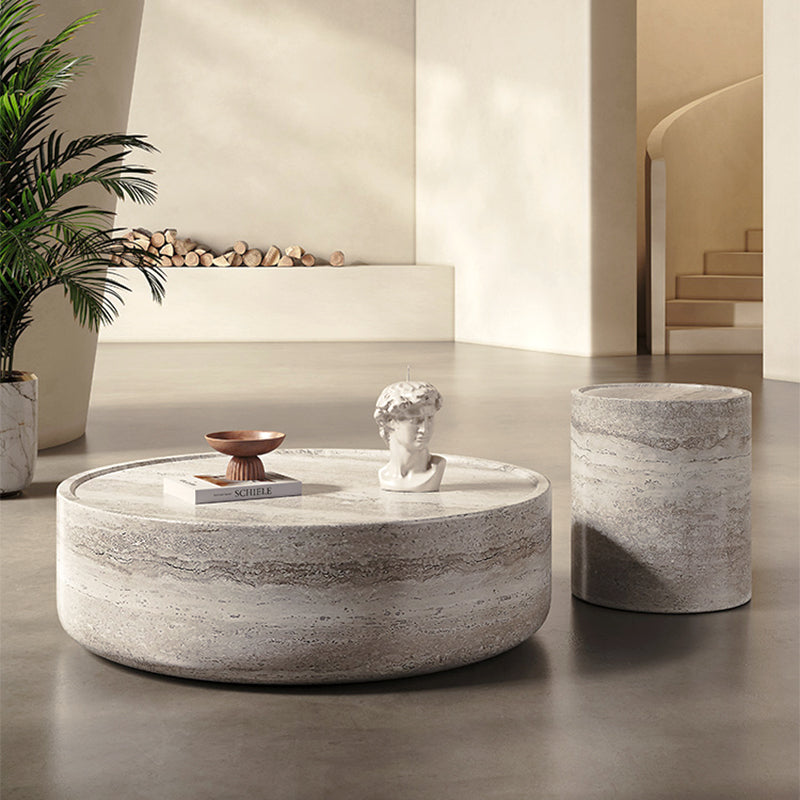 OFFINEO公式 | ローテーブル イタリア風 高級モダン 天然石模様