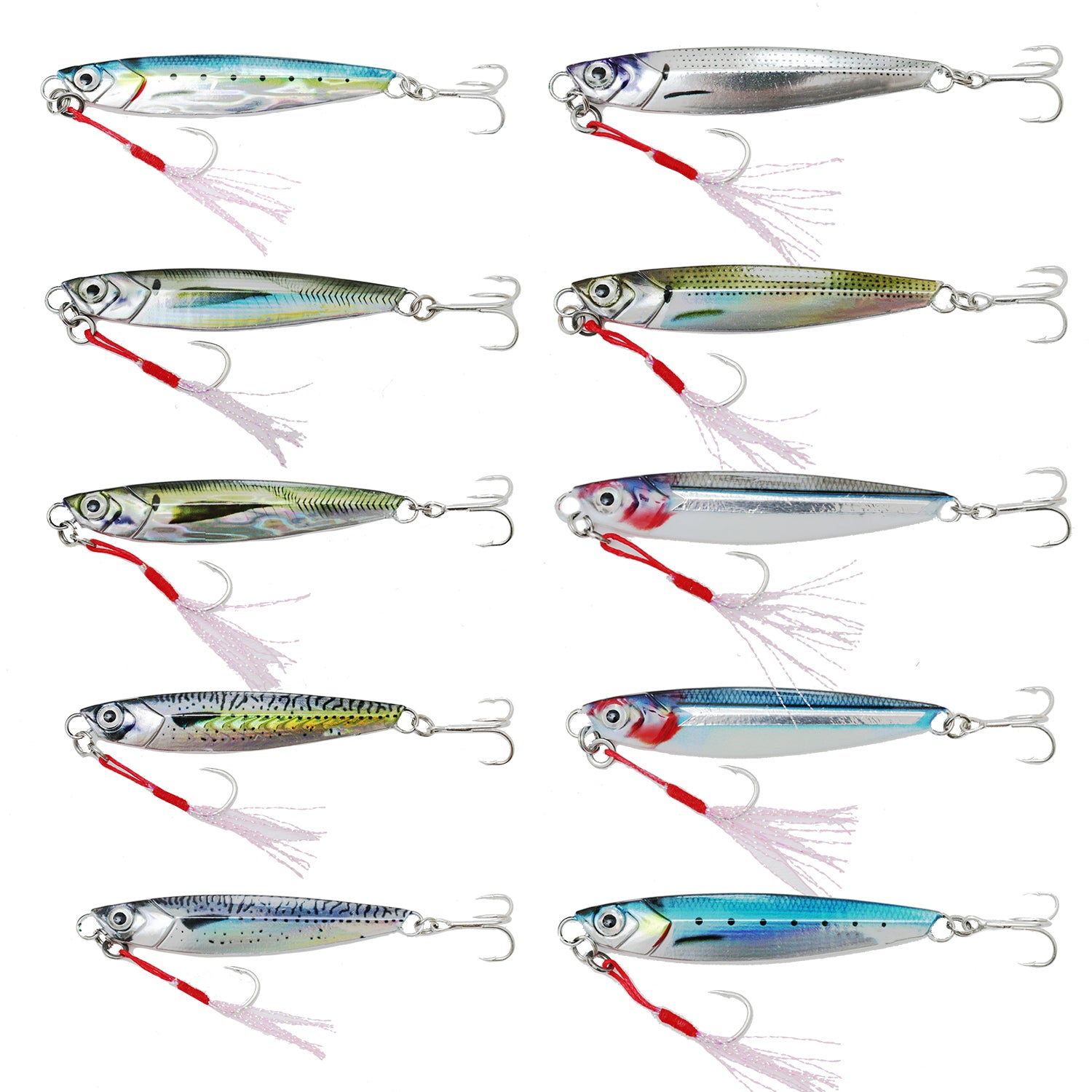 OHF メタルジグ セット 30g 40gメタルジグセット 10個セット ライブ