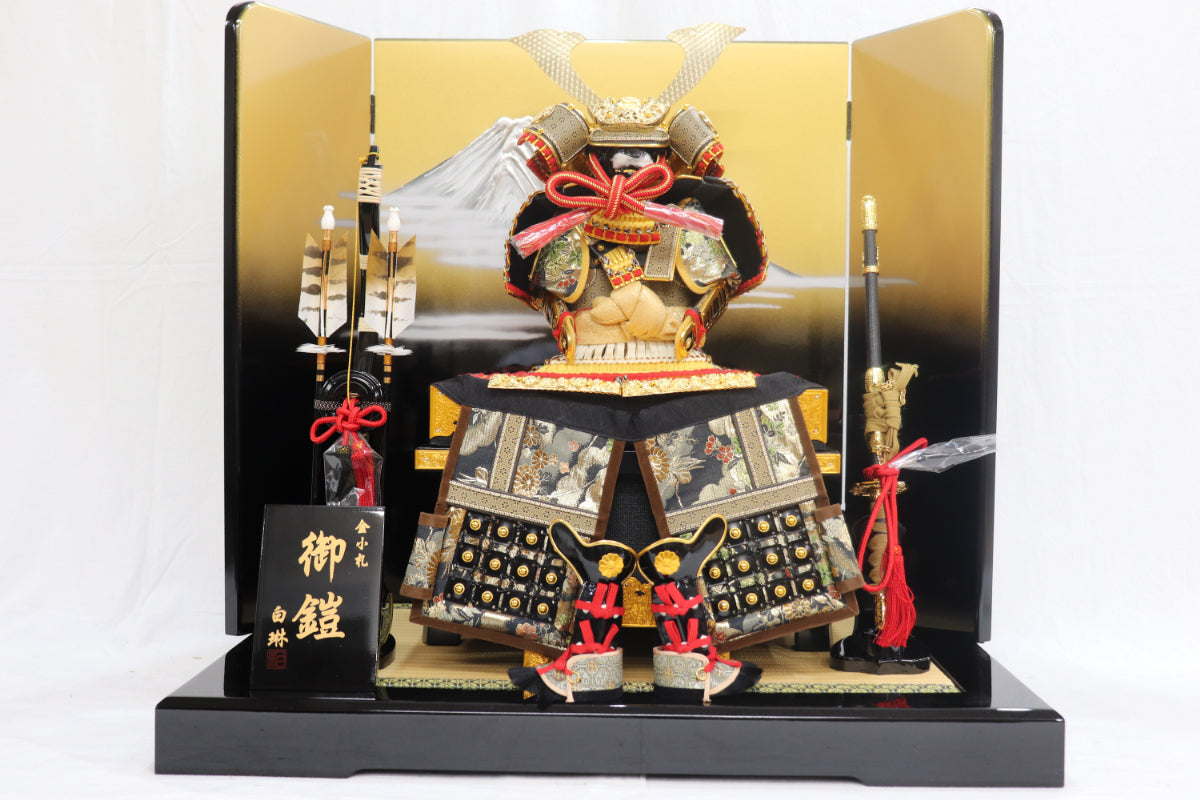 鎧平飾り五月人形セット (70cm×45cm×66cm)【送料無料】 – 節句人形の