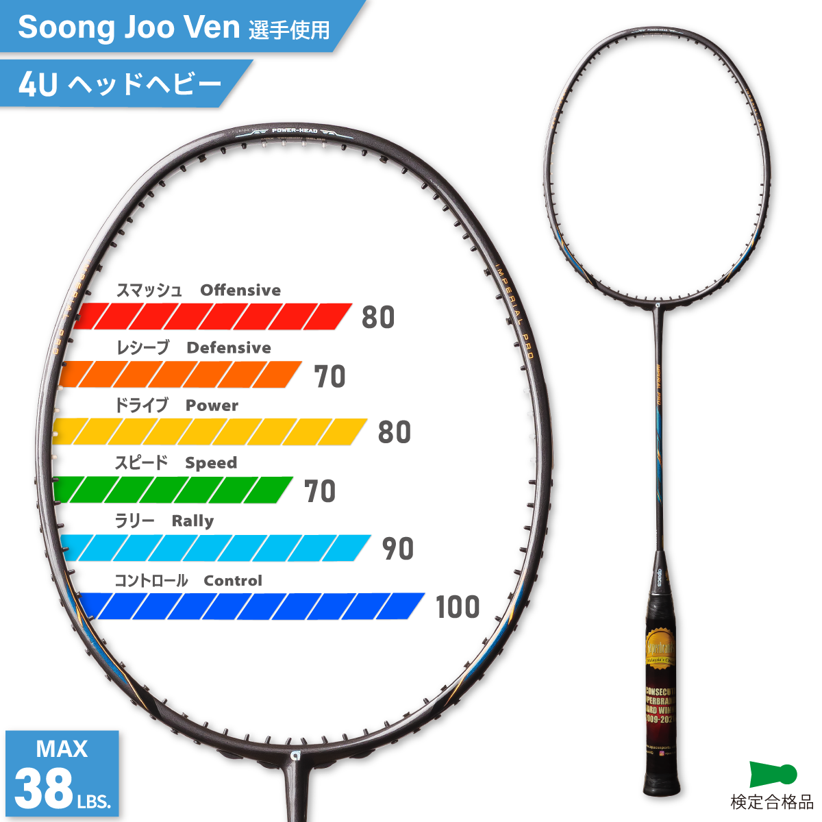 APACS(アパックス) IMPERIAL PRO インペリアルプロ バドミントン