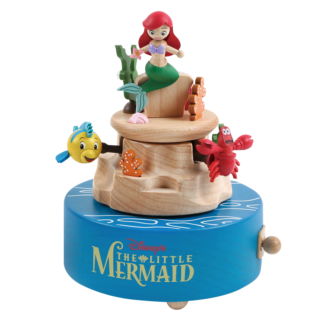CD184S】ディズニー木製からくりオルゴール リトルマーメイド