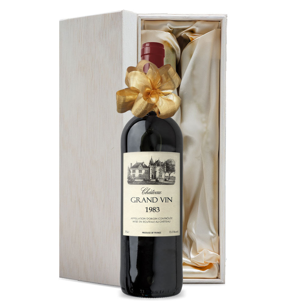 1983年 生まれ年ワイン 【当日発送】彫刻なし 木箱入 昭和58年