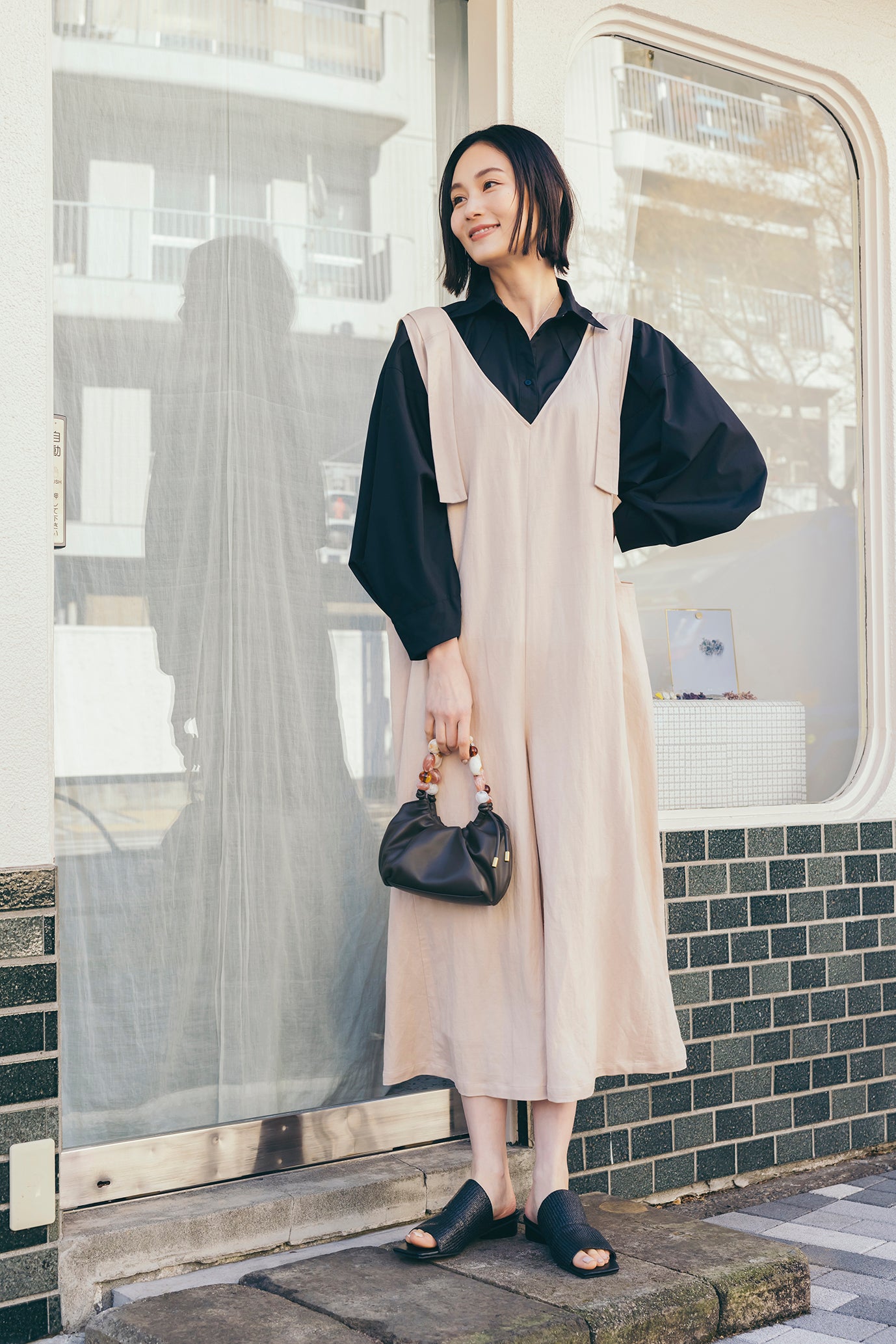 麻混オールインワン NS-202 – ATELIER N'S