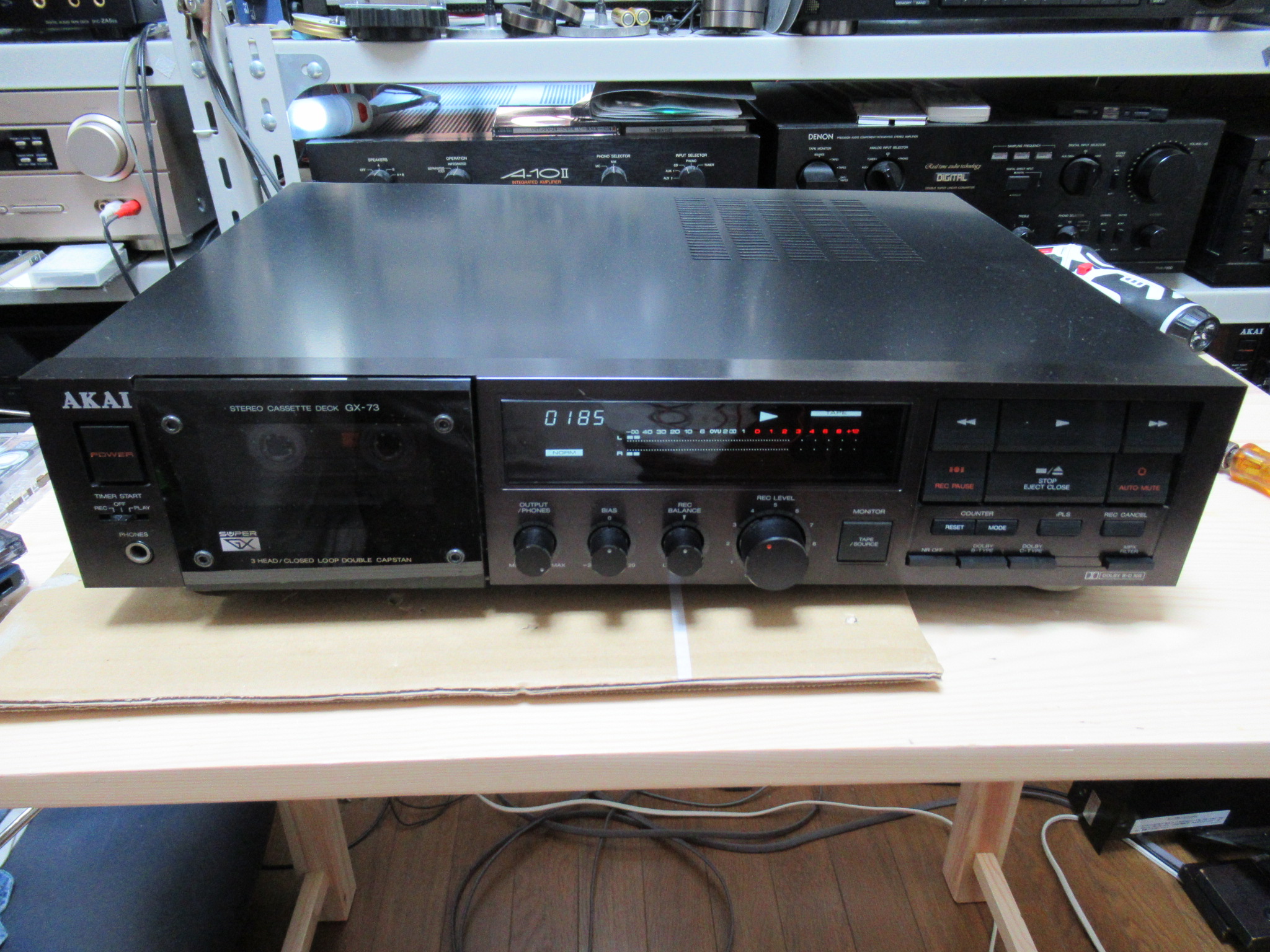 カセットデッキAKAI GX-73 整備済動作品 カセットデッキAKAI GX-73