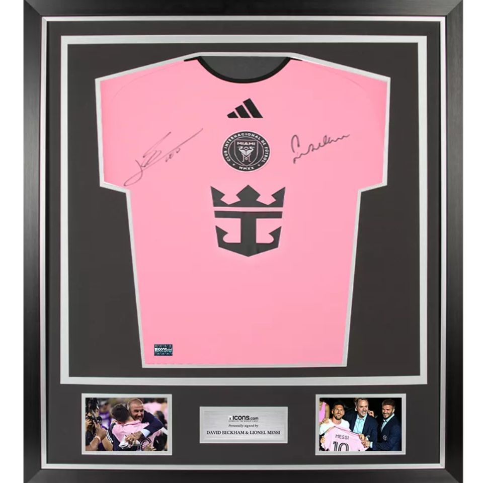 デビット・ベッカム＆リオネル・メッシ【直筆サイン入り】インテル