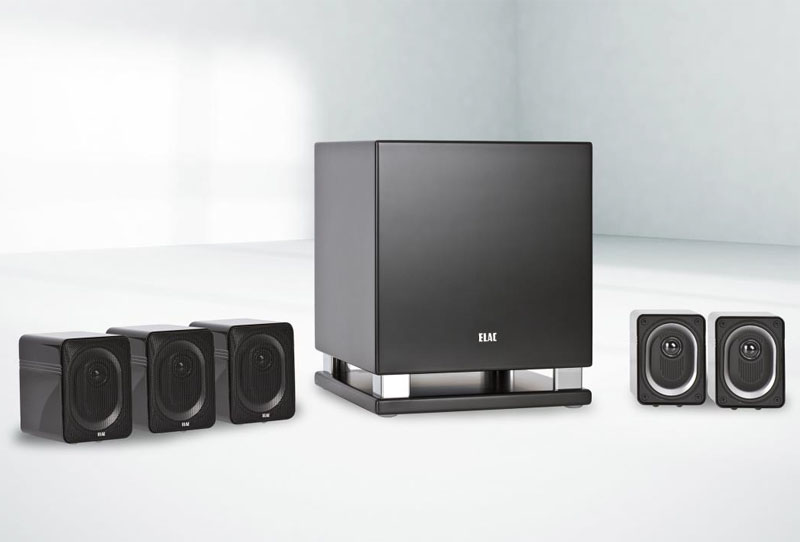 ELAC、300LINEの小型同軸2ウェイ「BS302」を使った5.1chセット。約30万