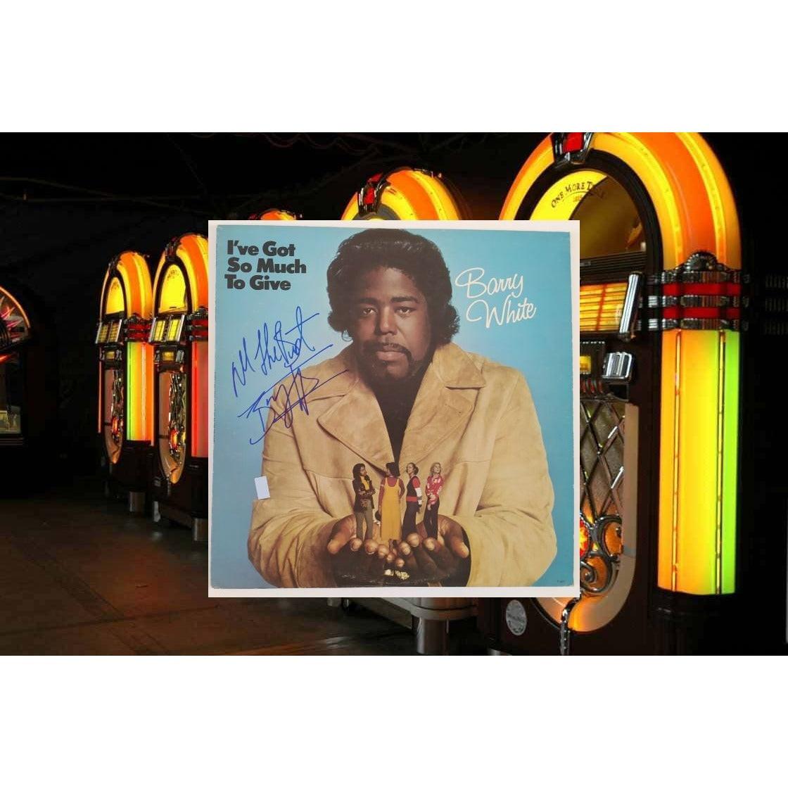 Barry White I've got so much to give original LP signed - Awesome
