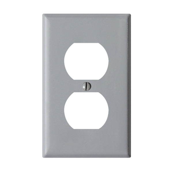 スチール2口コンセントプレート グレー | AXCIS ONLINE