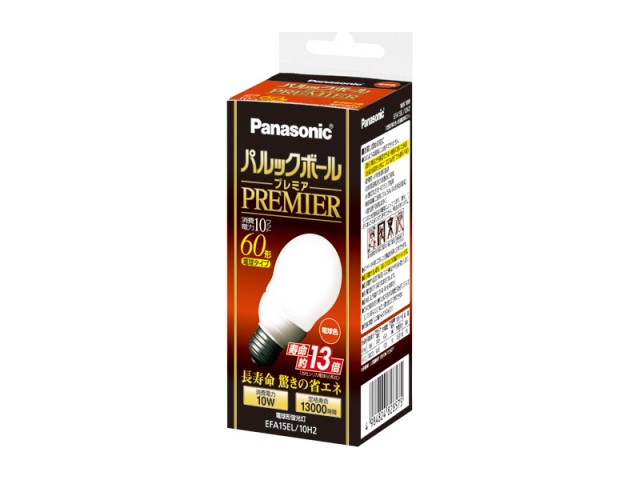 パナソニック EFA15EL/10H2 パルックボールプレミア A形(E26口金)電球