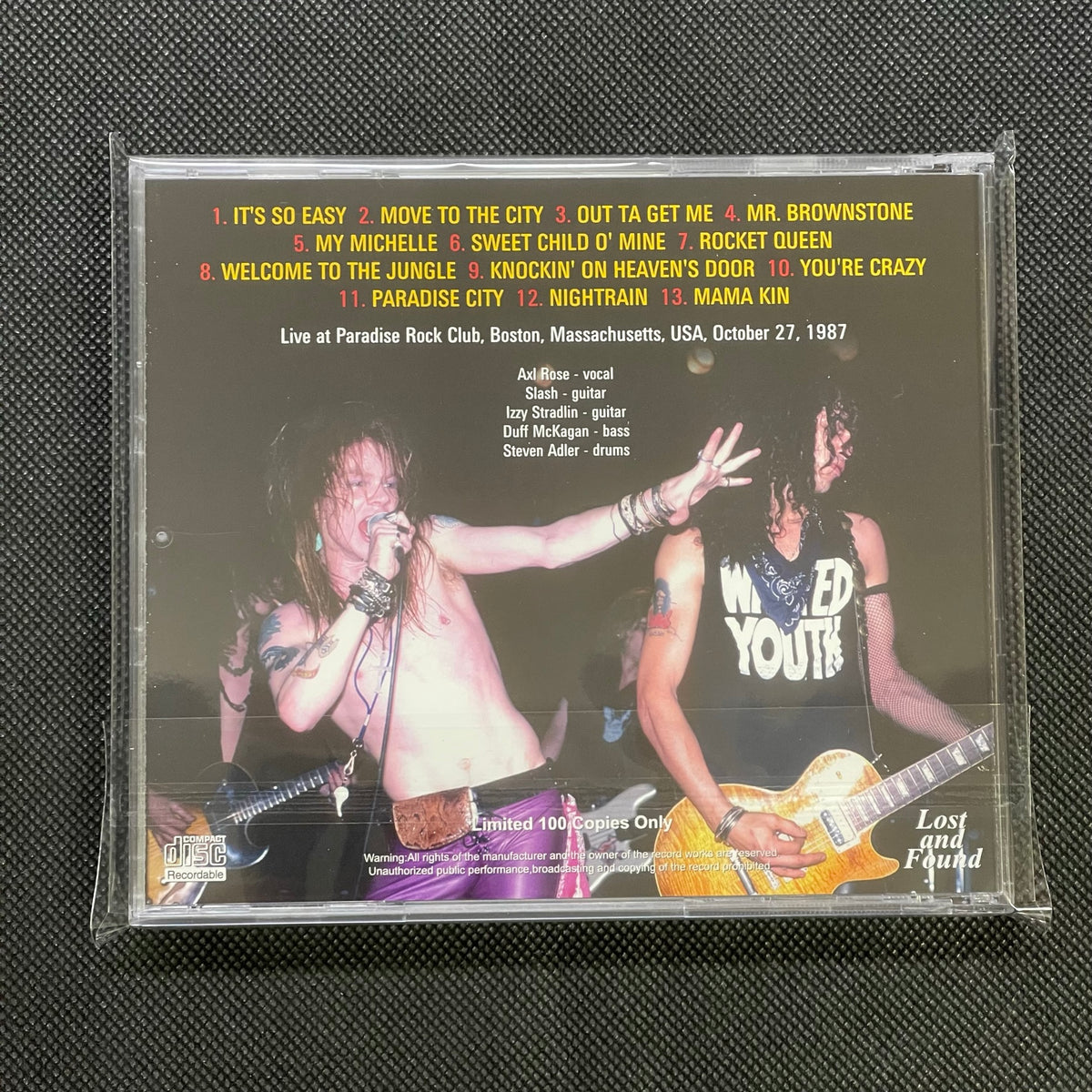 GUNS N' ROSES - WELCOME TO THE PARADISE (1CDR) – Acme Hot Disc