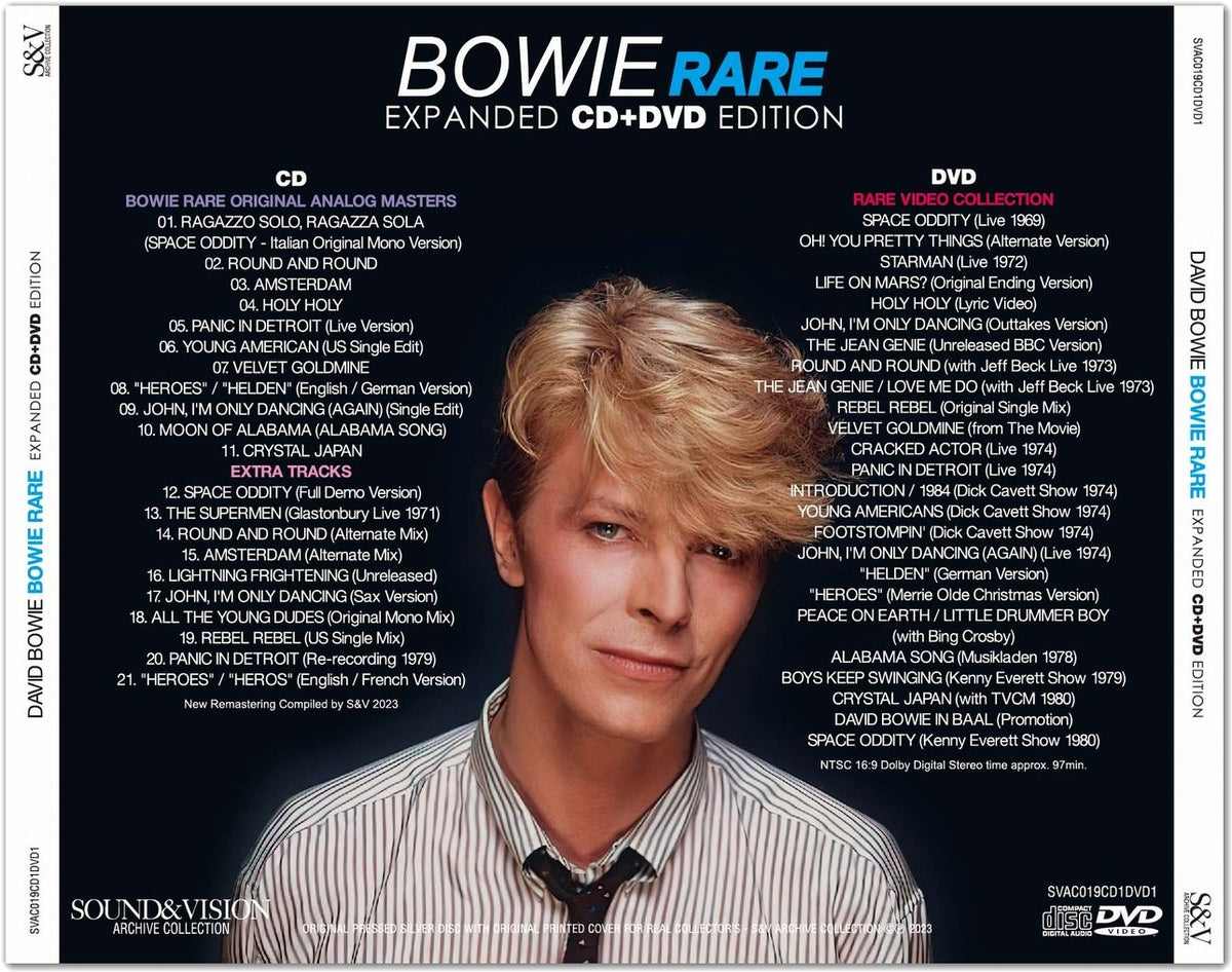 DAVID BOWIE - RARE (EXPANDED CD+DVD EDITION) [1CD+1DVD] – Acme Hot