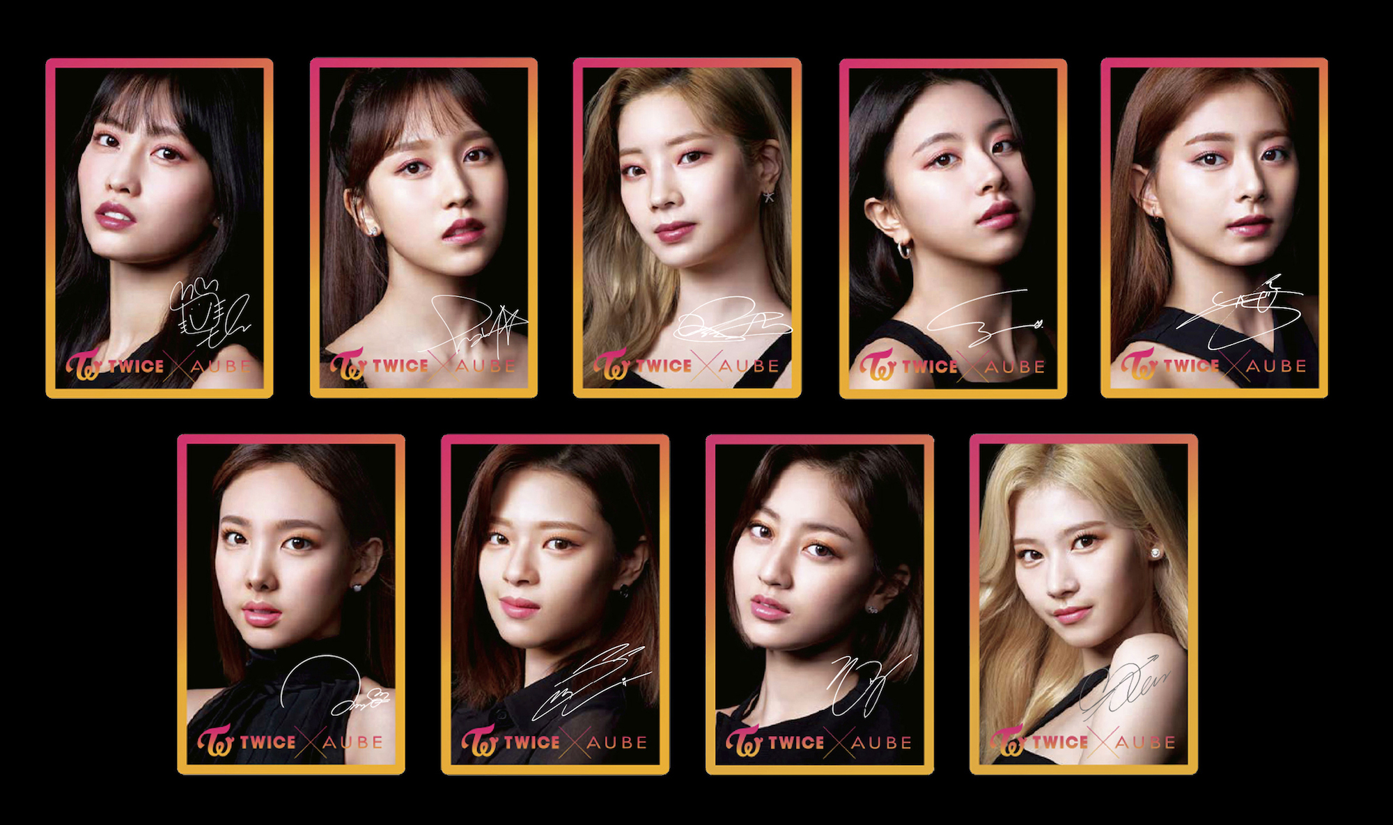 TWICE×AUBE ファン待望の限定品が登場！TWICEメンバー全員が“10秒