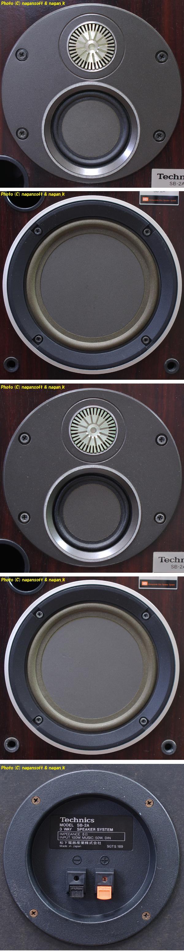 ナガーンソフト｜SALE｜Technics SB-2A (ハニカム3WAY 小型スピーカー)