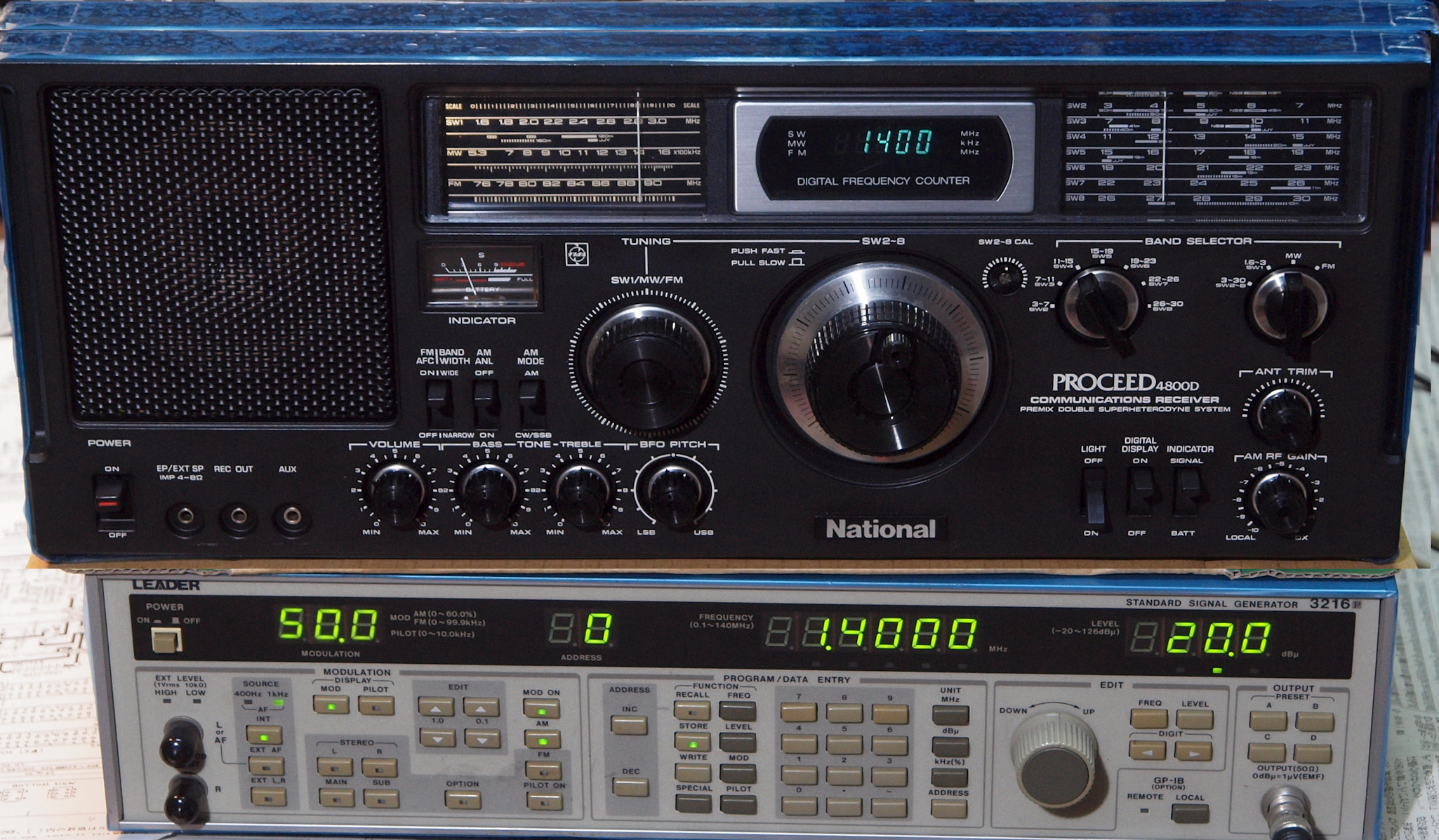 ナショナルラジオ プロシード4800 完動品 ナショナルラジオ