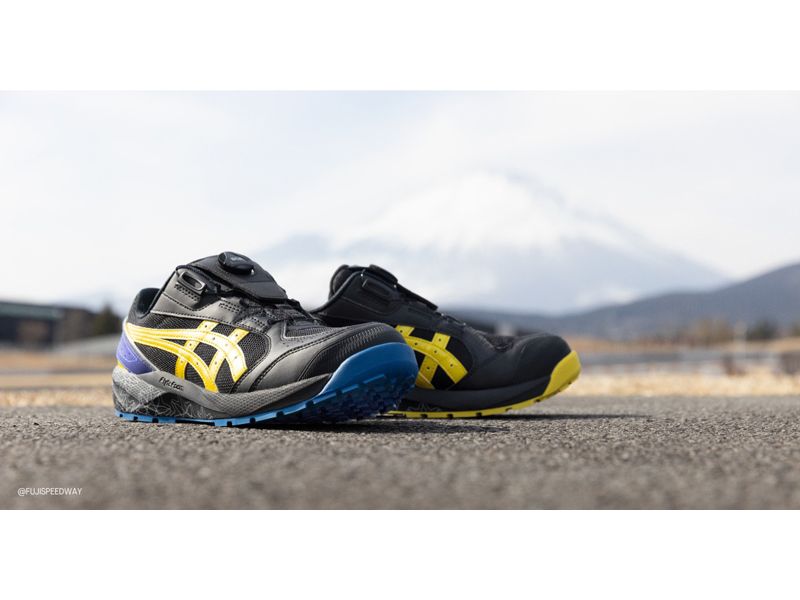 ROOKIE Racingのチームカラーを採用したワーキングシューズ「WINJOB