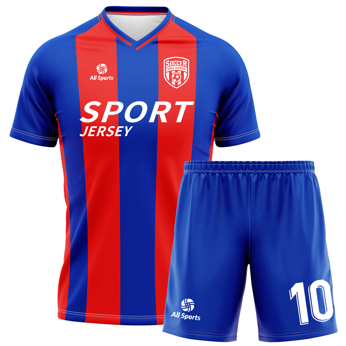 All Sports | 昇華 サッカー ユニフォーム 上下セット FY2353・青