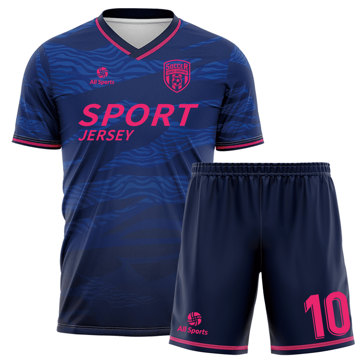 All Sports | 昇華 サッカー ユニフォーム 上下セット FY23181・青