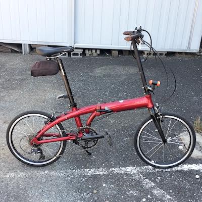 Tern Link A7 を折りたたんで輪行袋に入れる 2023-04