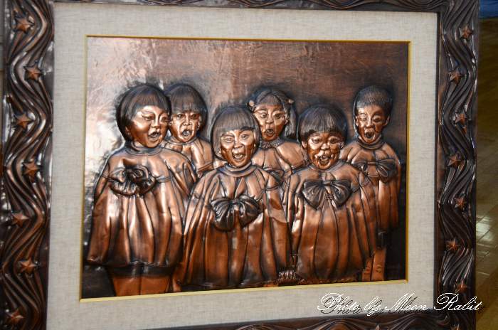 橋本育子 にいはま銅板レリーフ展 椿交流館 愛媛県西条市小松町新屋敷