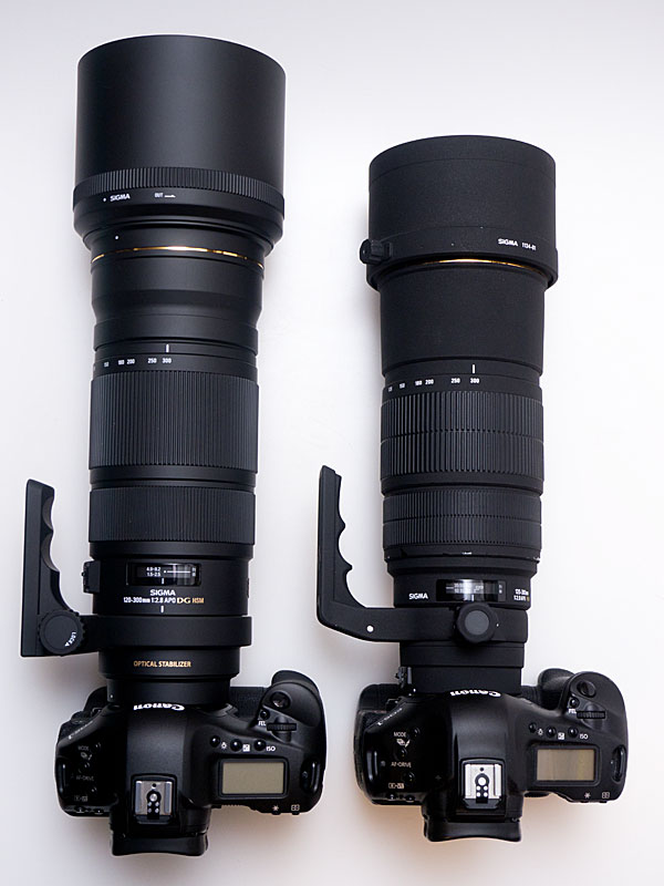 シグマ APO 120-300mm F2.8 EX DG OS HSM 旧機種と比較1（スペック