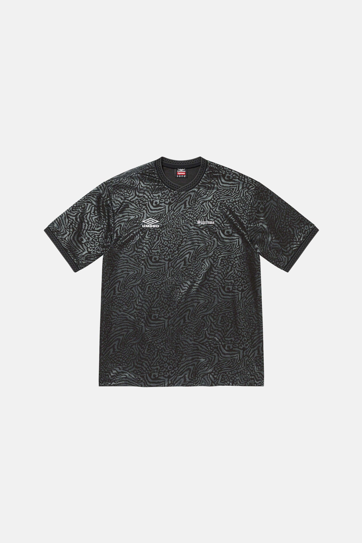 Supreme x Umbro Animal Jaquard Jersey Black – blueandcream