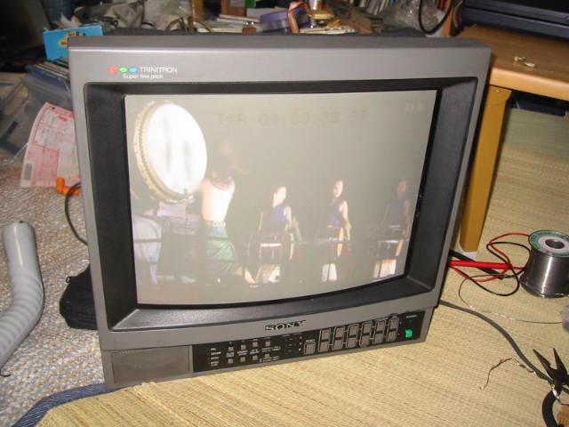 ソニー 業務用ピクチャーモニター PVM－1442Q型の修理