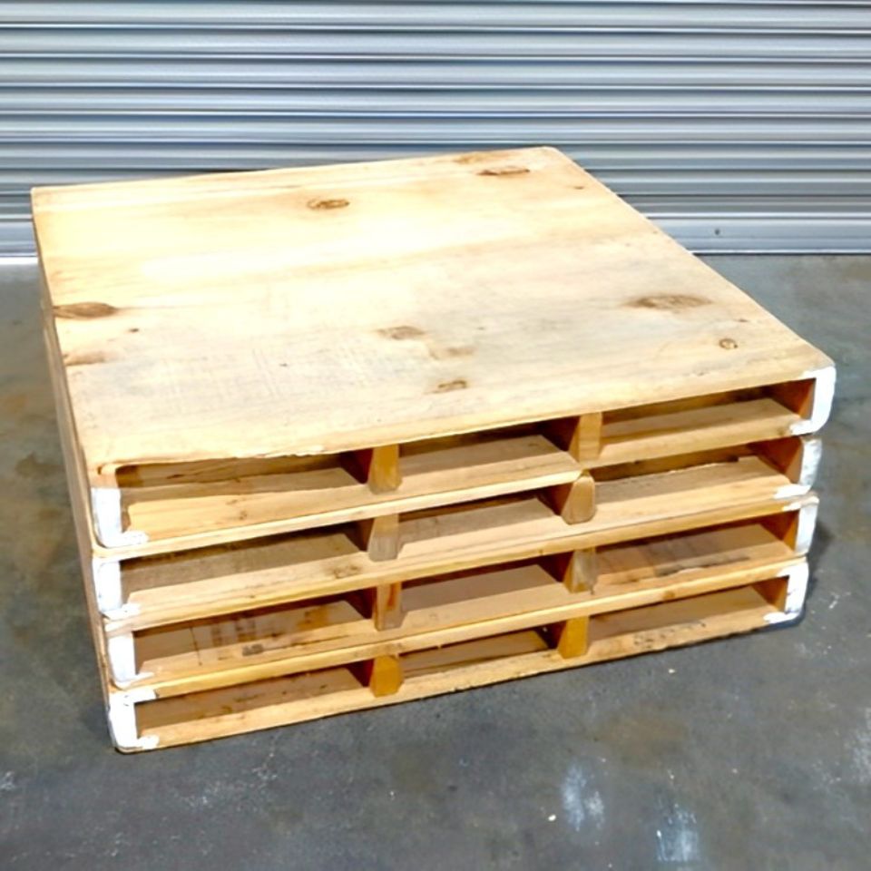 中古 木製パレット｜お得な価格で販売中｜980×980×100 – ぼんてん屋