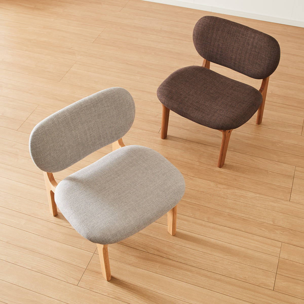 座面高39cm ゆったりダイニングチェア 2脚セット 幅55cm ダイニング