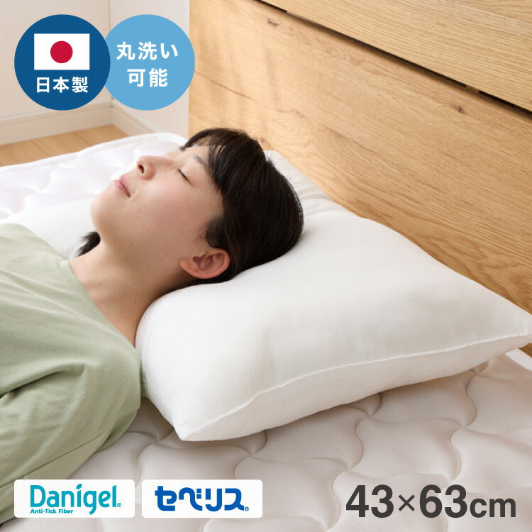 ウォッシャブル枕 43×63cm 日本製 東レ ダニゲル セベリス TORAY 東レ
