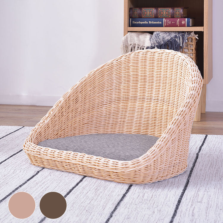 フロアチェア ラタン 座椅子 ざいす フロアチェアー チェア クッション