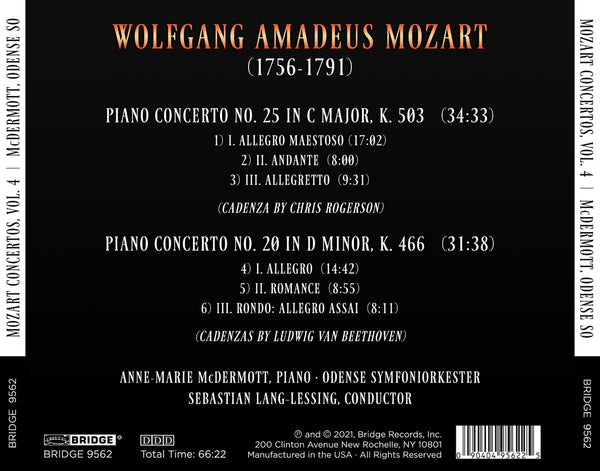 Mozart: Piano Concertos, Vol. 4 K. 503, K. 466 Anne-Marie