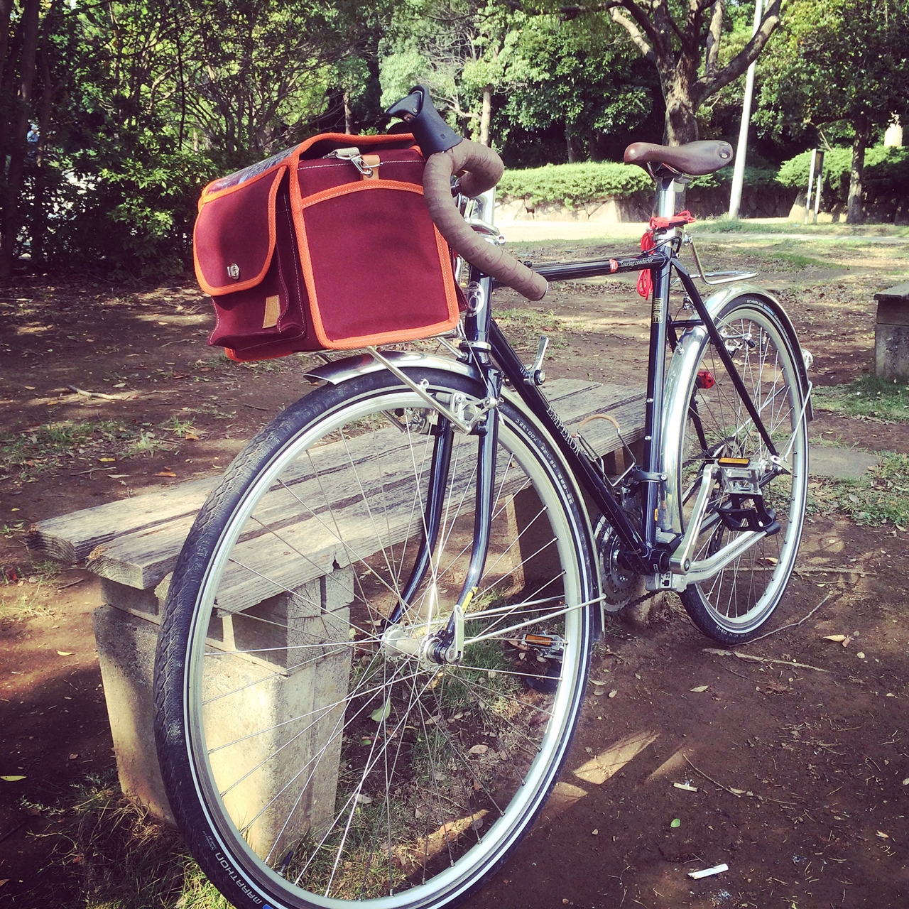 ランドナーにフロントバッグを - スポルティーフ、ランドナー