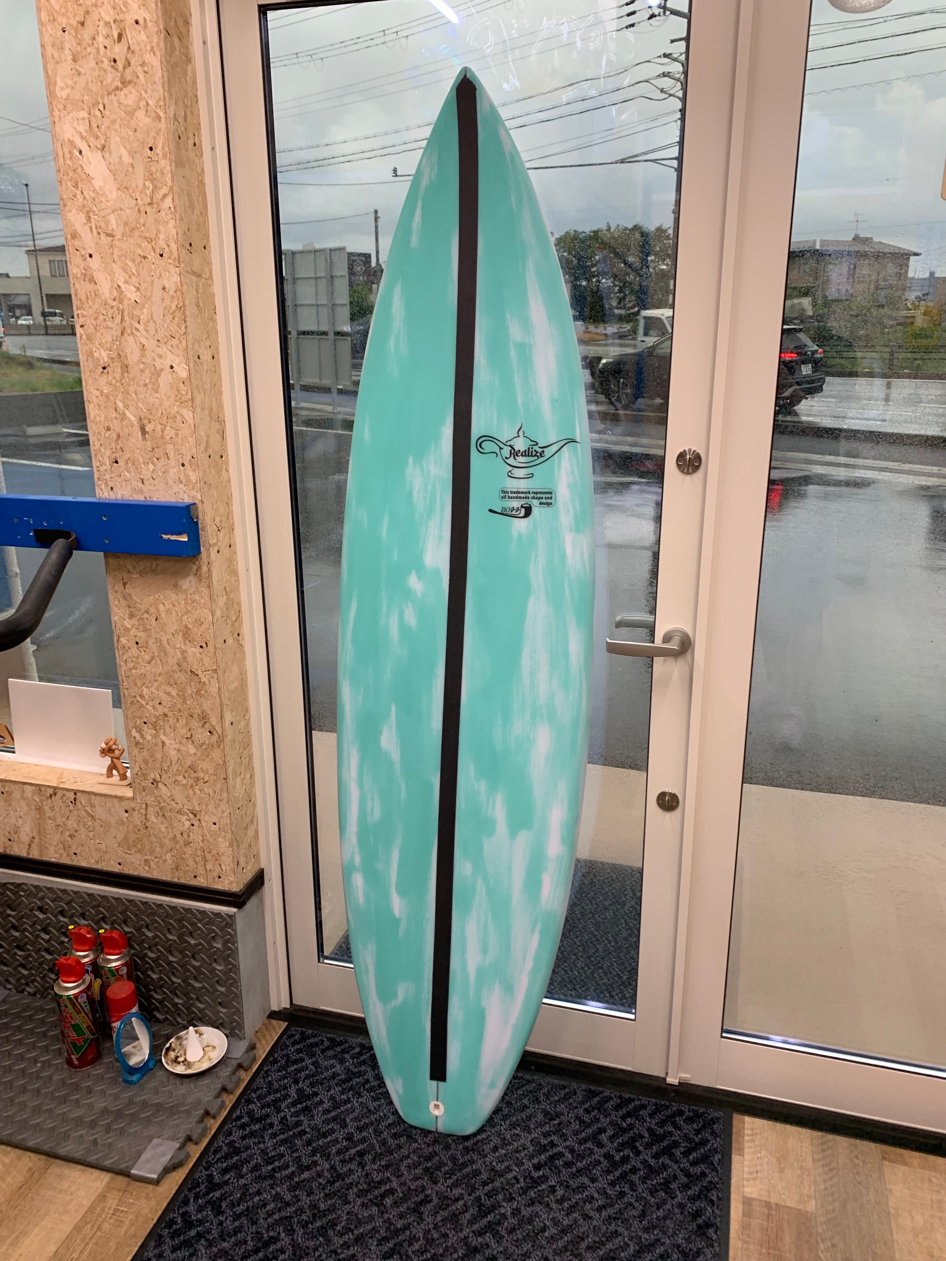 リアライズサーフボード（水色・ランプロゴ） – キャンディヌーサ