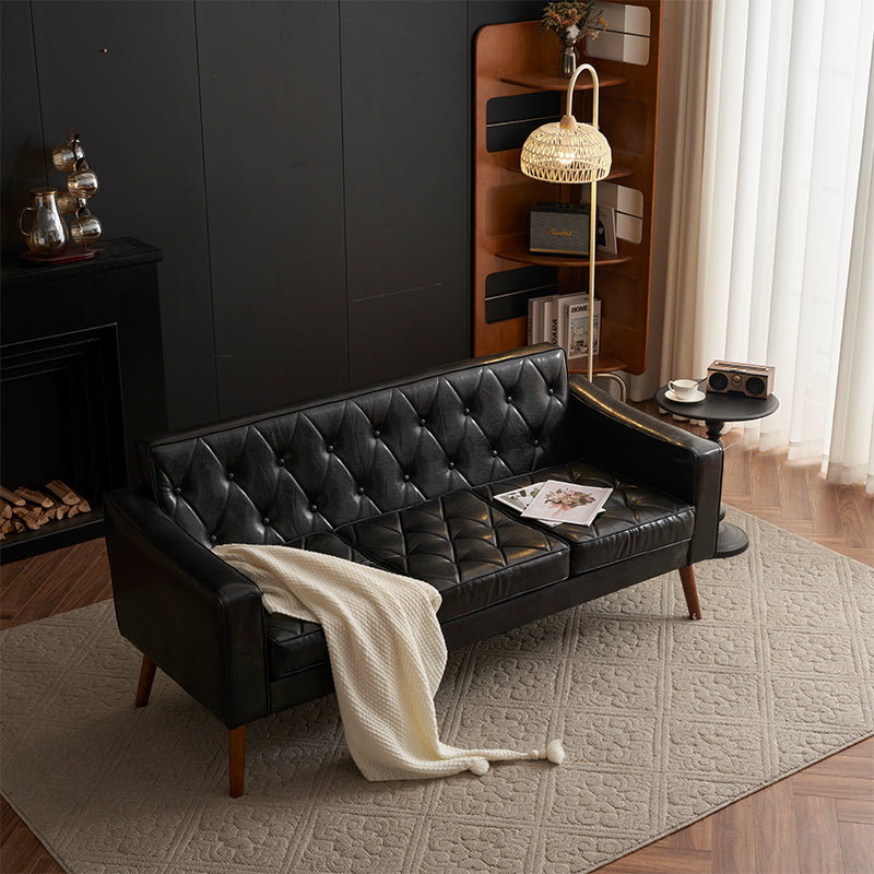 ソファ・2人掛け・ハイバック・レザー・ローソファ・おしゃれ・北欧